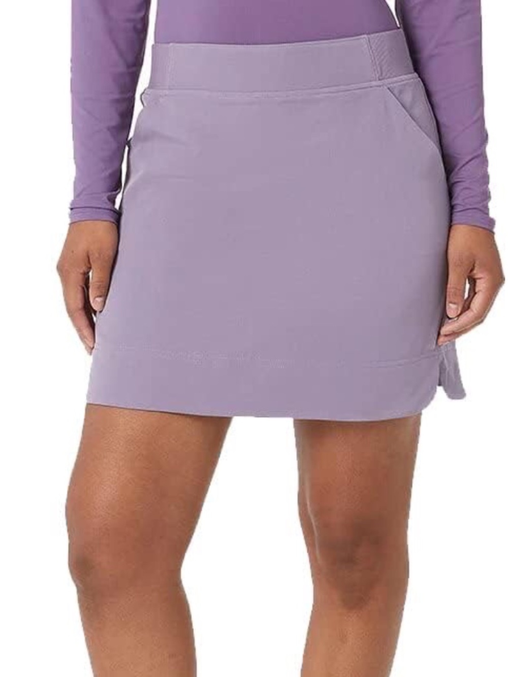 32 Degrees Cool Active Pull-On Skort Skirt With Inner Mesh Shorts Size XL Purple